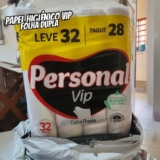 NO CARNAVAL, BOM TER ESTOQUE 32 rolos Personal Papel Higiênico VIP Folha Dupla P…
