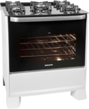 SUGGAR FOGÃO BEST GLASS BRANCO MESA DE VIDRO 5 BOCAS TRIPLA CHAMA TREMPE EM FERR…