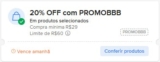 NOVO CUPOM MERCADO LIVRE 20% OFF, minimo R$ 29, limitado a R$ 60 CUPOM: PROMOBB…