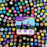 É COR QUE NÃO ACABA MAIS Conjunto Canetas Marcador Canetinha Ponta Dupla 80 Core…