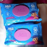 FAZ O ESTOQUE DO SEU BABY Toalhas Umedecidas Mili Baby 50 Unidades POR 5,51 (mín…