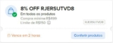 COOORRE, CUPONZADA BOLADA 8% OFF, em compras acima de R$499, desconto máximo R$…