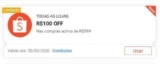 ➡️ R$100 OFF em R$599 🎟 Cupom: M41NNY Resgate aqui:…