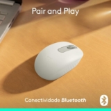 LOGITECH NO PRECINHO Mouse sem fio Logitech M196 com Conexão Bluetooth – Branco …