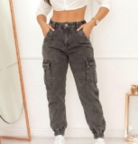 CUPOM DE 30% OFFCalça Cargo Jogger Jeans Cintura Alta Com Lycra DE 109 | POR 47 …