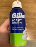 CHEGOU A HORA DE FAZER A BARBA Gillette Espuma De Barbear Foamy Sensitive 175g  …