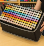 VAI FALTAR DESENHO Conjunto Canetas Marcador Canetinha Ponta Dupla 120cores POR …