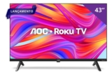 Smart TV 43″ FULL HD AOC Roku TV 43S5045/78G HDMI 1 USB Wifi De: R$1.799 Por ape…