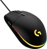 Mouse Gamer Logitech G203 LIGHTSYNC RGB, Efeito de Ondas de Cores, 6 Botões Prog…