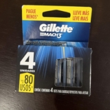 OPORTUNIDADE DE FICAR LISINHO Gillette Refil Para Barbear Mach3 4 Unidades DE 47…