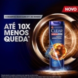 NÃO É DO CR7 MAS COMBATE A CALVICEClear Shampoo Anticaspa Men Queda Control Fras…
