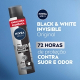 NIVEA MEN Desodorante Masculino Antitranspirante Aerossol Black & White Inv…