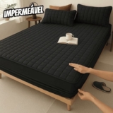 PRA QUEM TÁ MOLHANDO MUITO O COLCHÃO Capa Protetor De Colchão Elástico Queen POR…