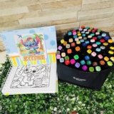 BARATEZA A CANETINHA Conjunto com 80 Canetas Marcador Ponta Dupla DE 111 | POR 4…