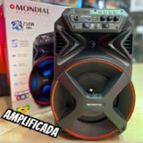 DAR UMA BARUIADINHA NO AMBIENTE NÉ Caixa De Som Amplificada Bluetooth 250w Mondi…