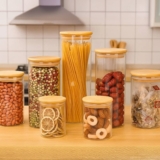 E O BAMBU? Jogo de Potes de Vidro Hermético Brinox com Tampa Redondo Ekko 7 Peça…