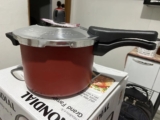 FAZÊ UM FEIJÃO MEU FI Panela De Pressão 4,5 Litros Antiaderente Cor Vermelho   D…