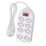 Régua de Tomadas Filtro de Linha com 8 Tomadas