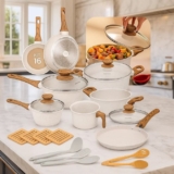 VAI GRUDAR NADINHAJogo De Panelas Antiaderente Indução Cerâmica Atoz 16 Peças DE…