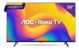 Smart Tv 50 Aoc 4k Dled 50u7045/78g Roku Tv QuadSaindo a 1699 Use o cupom MLZ1N…