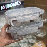 DA TEMPO PRO PROJETINHOKit 10 Potes Vidro Hermético 640ml POR 121 (12 CADA) CUPO…