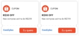 CUPONZADAAA NA SHOPEE TA ONLINEEEE R$30 OFF em R$259 R$90 OFF em R$799Ative aqu…