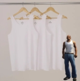 ESTILO CJKit Com 3 Regatas Masculinas Básicas Slim Hering DE 109 | POR 74,99 htt…