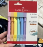 AULINHAS VOLTANDO NÉ?! Marca Texto Grifpen Estojo 6 Unidades, Faber-Castell DE 3…