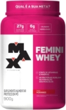 Max Titanium Femini Whey 900G MorangoEstoque na Amazon Por apenas: R$104,45 (Em …