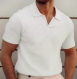 PARA DE USAR SÓ CAMISETA! Polo Sem Botao Masculina DE 89 | POR 57,55 https://mer…