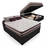 Cama Box Baú Casal mais Colchão De Molas Prime Colchões Classic Superlastic 138x…