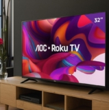 TVZINHA PRA TU BOTAR NO QUARTO Smart TV AOC ROKU 32″ HD DE 1.499 | POR 796 EM 10…