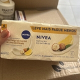 ESTOQUE DO BANHO 6 Unid. NIVEA Sabonete Vegetal Manteiga De Karité & Lima Da…