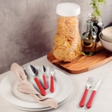 TEM QUEM GOSTE DESSE TIPO AQUI Faqueiro Tramontina Leme com Lâminas em Aço Inox …