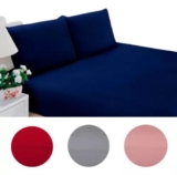 O MELHOR Q JÁ INVENTARAMKit Jogo Lençol Casal Elástico E Fronhas 3pçs 400 Fios D…