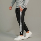 SEI QUE TU AMA UM CONFORTO Calça Moletom Com Listras Slin Fit Jogger DE 49 | POR…