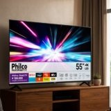 PRECINHO BALA NA TV Smart Tv 55 Philco 4k Uhd Led Roku Tv Dolby Audio POR 1.869,…