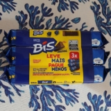 É DENTRO Bis Original Ao Leite – Kit com 3 unidades de 100,8g DE 23 | POR 15 Sel…