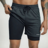 CORREDORES: ATENÇÃO Bermuda 2 Em 1 Short Duplo Com 2 Bolso Laterais E 1 Interno …